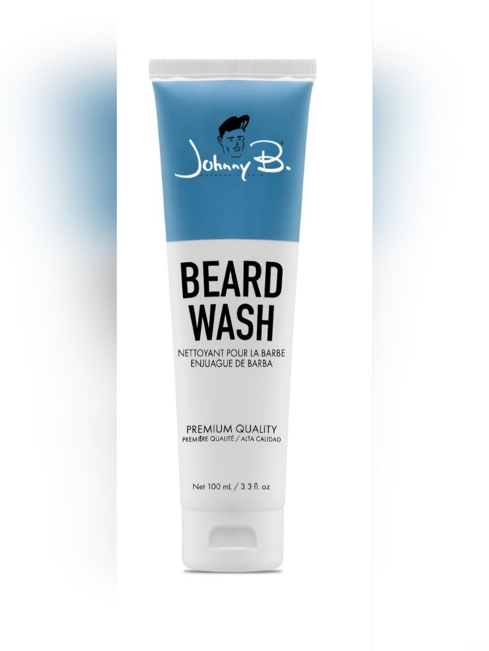Johnny B. Beard Wash — Blue & White Daily Cleanser